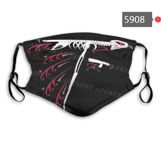 2020 NFL Atlanta Falcons Dust mask with filter->nfl dust mask->Sports Accessory